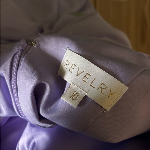Revelry Bridesmaid Amethyst Formal Prom Dress - Picture 13 of 13